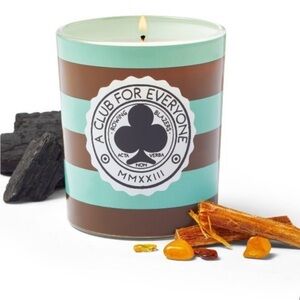 Rowing Blazers x Target 7 oz Wick Jar Glass Candle Amberwood and Charcoal
